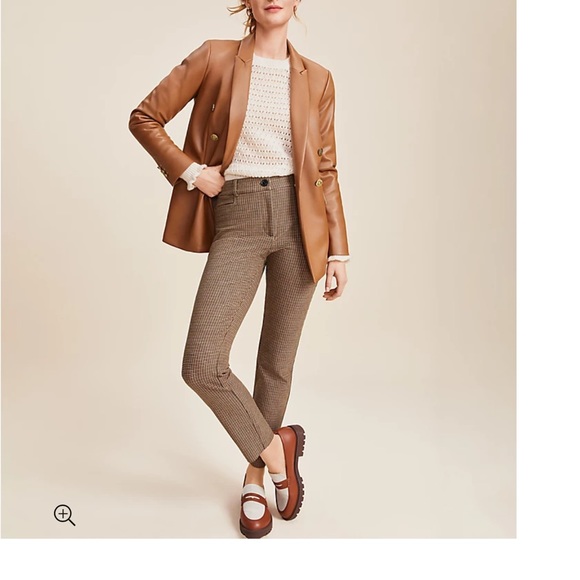 Sutton Skinny Pants in Plaid Bi-Stretch - Picture 4 of 5